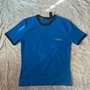 Vintage DKNY Active Blue Ringer T-Shirt unisex